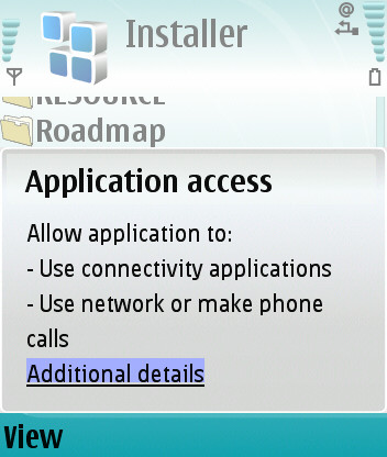 Screenshot during typical install