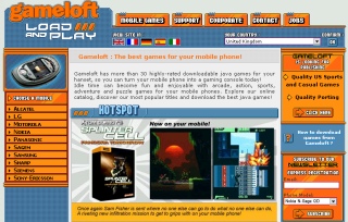 The Gameloft Website