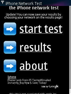 iPhone Neswork Test