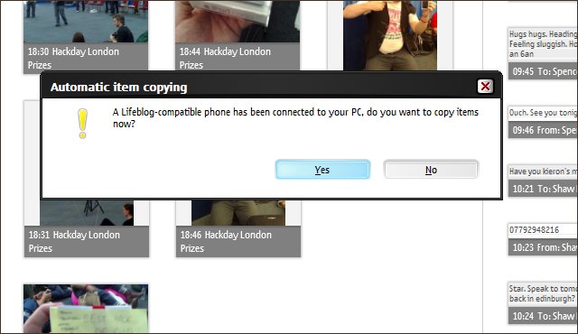 Lifeblog on the PC