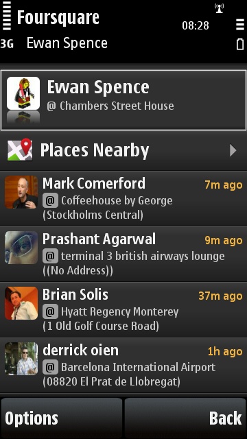 Gravity and Foursquare