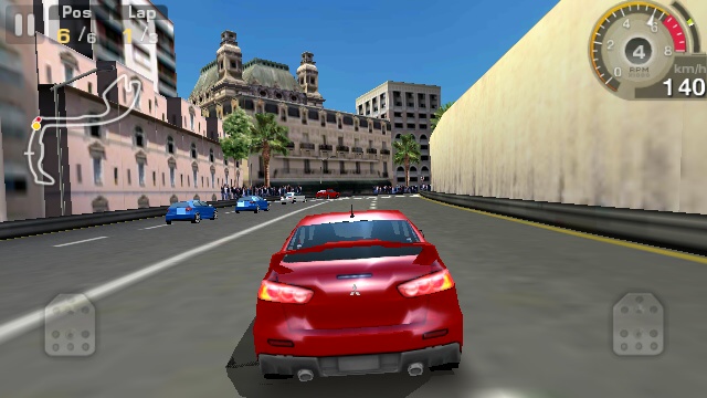 GT Racing HD on the Nokia N8