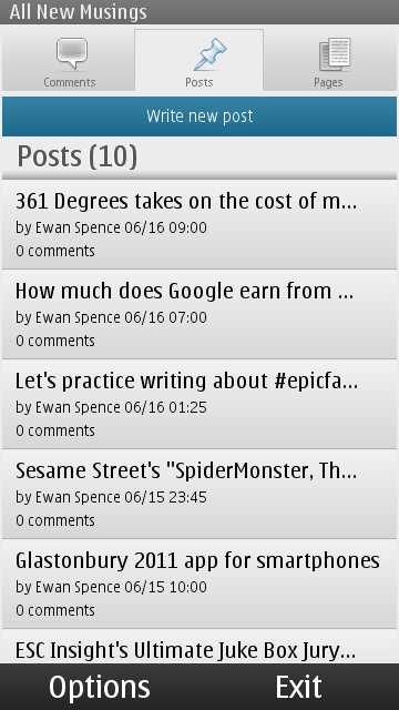 Nokia Wordpress