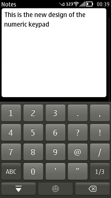 numeric keypad