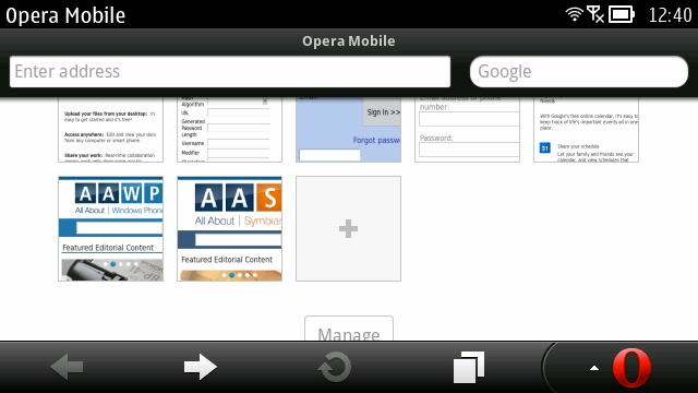 Opera Mobile 12.0.1 for Symbian released