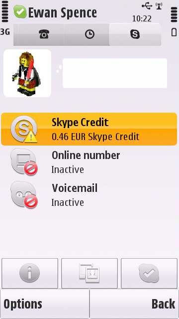 Skype for Symbian 1.1