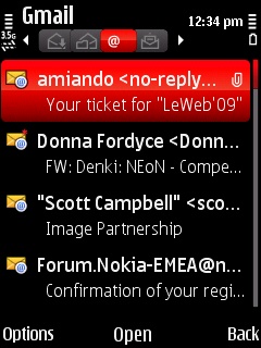 Nokia 5630 Screen
