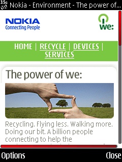 Nokia 5630 Screen