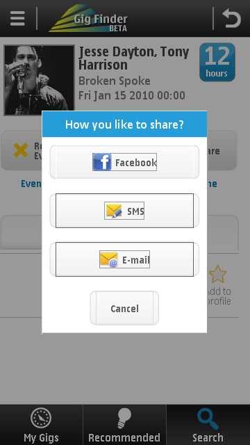 Nokia Gigfinder
