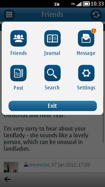 LiveJournal for Symbian