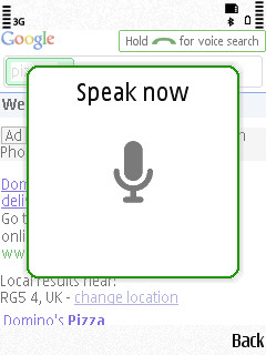 Google Mobile app with voice search