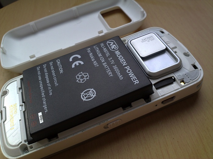 Mugen Power 3600mAh battery for Nokia N97 review - All About Symbian