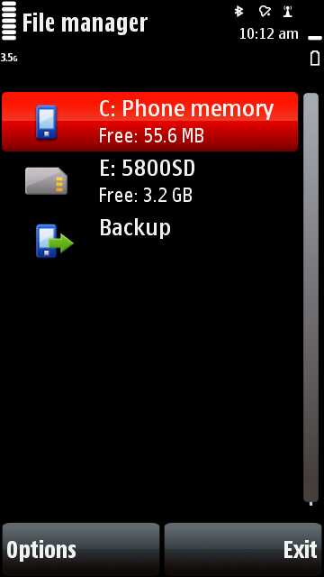 Nokia 5800 Screenshot