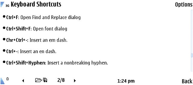 Some keyboard shortcuts