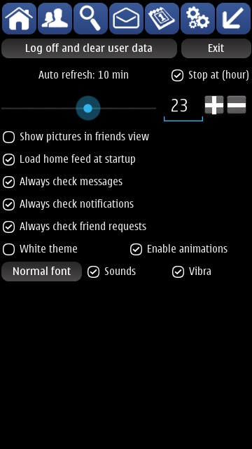 Screenshot from Facebook client group test