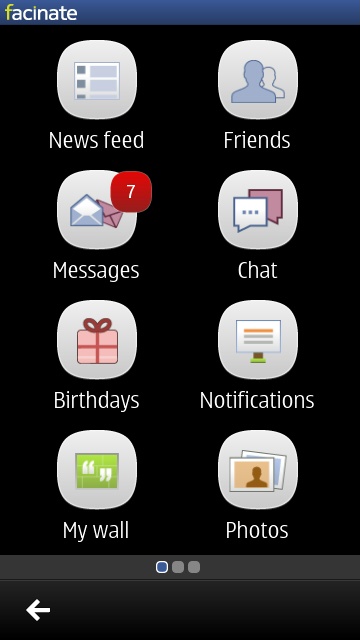 Screenshot from Facebook client group test