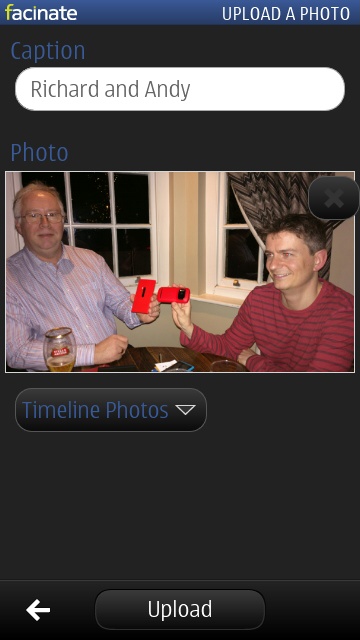 Screenshot from Facebook client group test