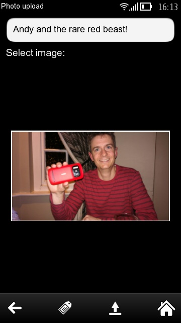 Screenshot from Facebook client group test