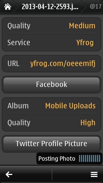 Screenshot from Facebook client group test