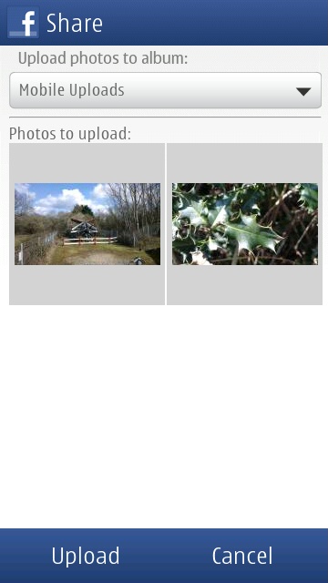 Screenshot from Facebook client group test