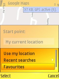 Google Maps for Mobile screenshot