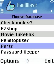 HanDBase tutorial screen grab