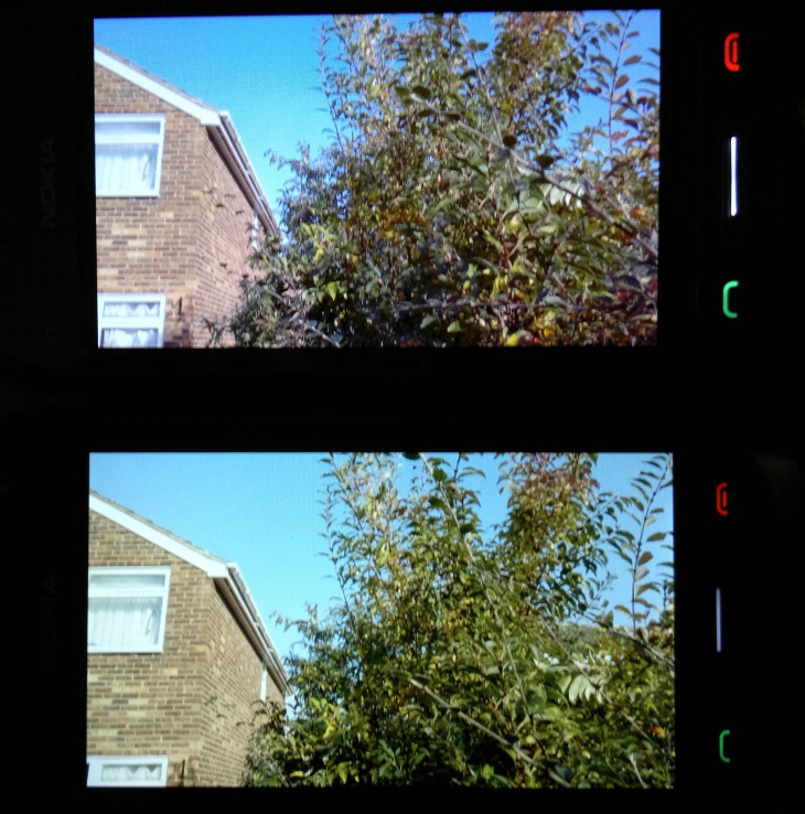 Nokia 701 vs C7 display face-off