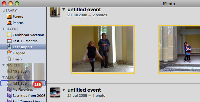 Dragging into an album