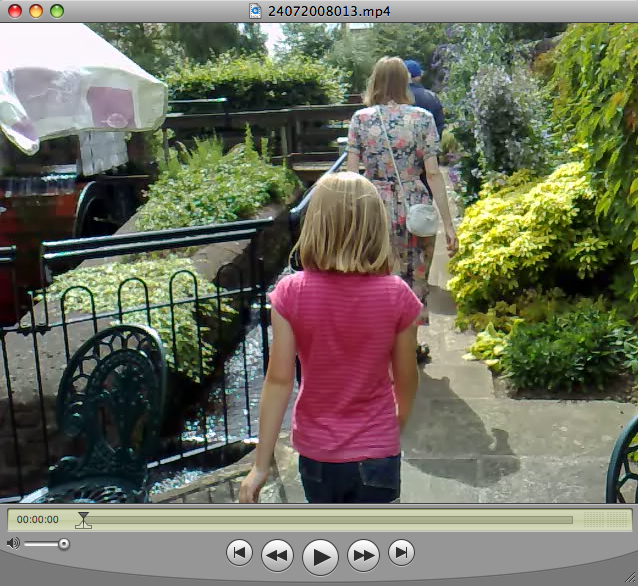 A video in Quicktime player