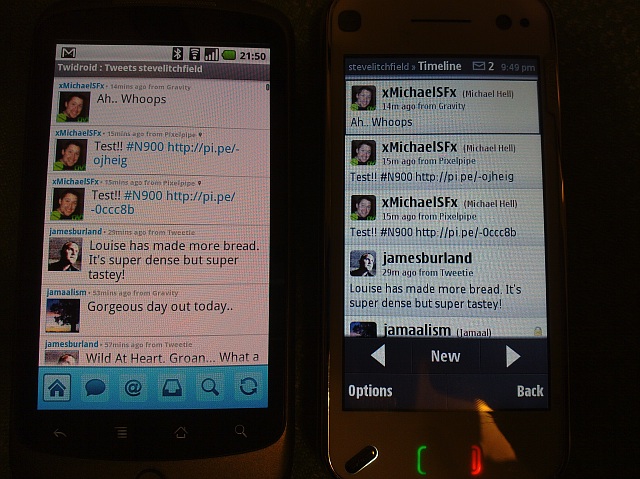 Nexus One vs Nokia N97 - podcasting