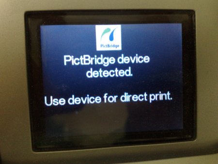 PictBridge recognition