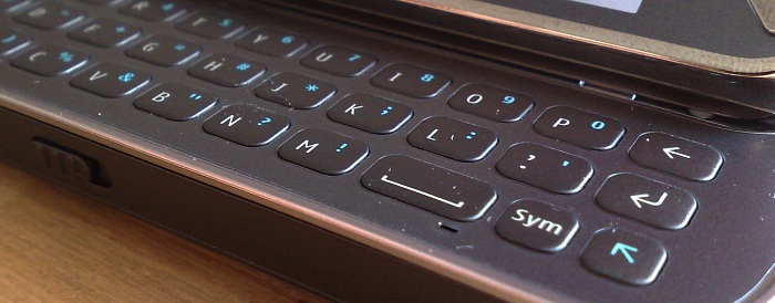 Nokia N97 keyboard