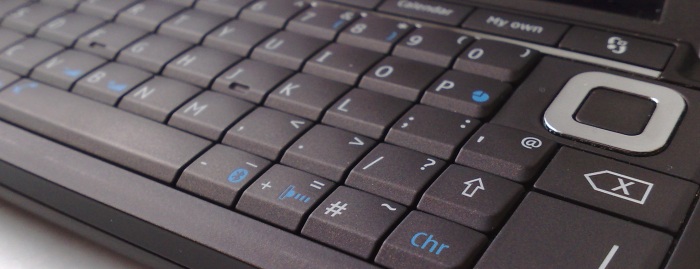 Nokia E90 keyboard