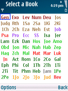 Bible reader screenshot