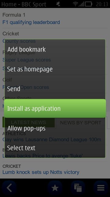 Screenshot, Shortcuts piece