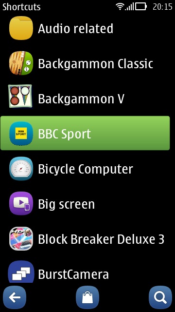 Screenshot, Shortcuts piece