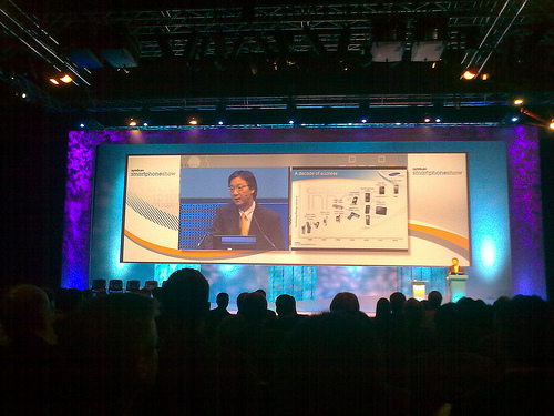 A keynote in progress