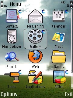 A full theme for S60 3rd Edition, including replacement icons