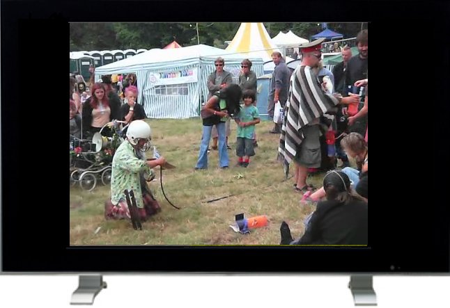 VGA video recorded picture size, shown on TV