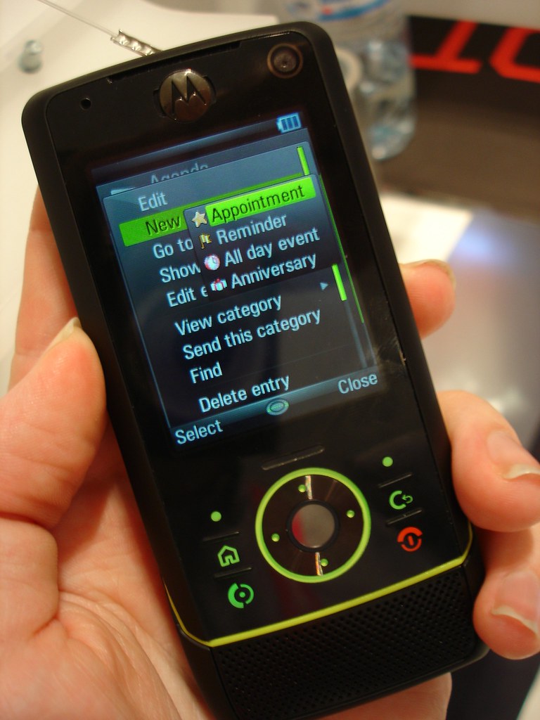 Agenda with categories