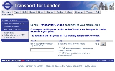 TfL Website