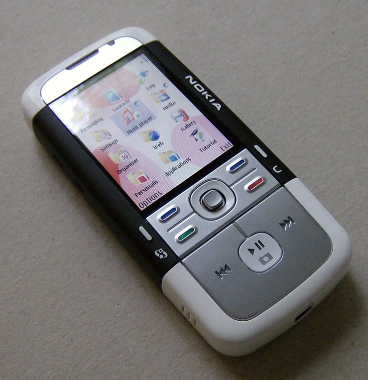 Nokia 5700 with music controls