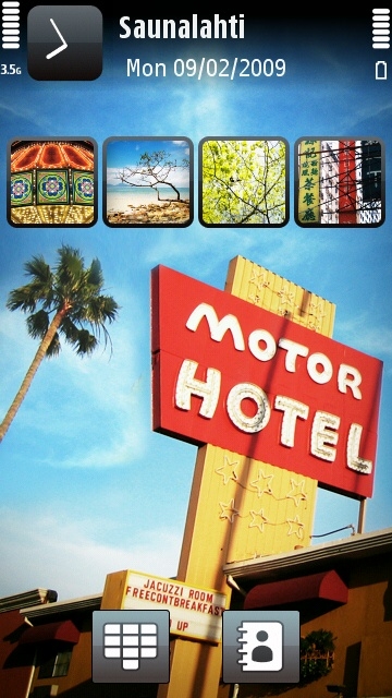 Nokia 5800 XpressMusic standby screen