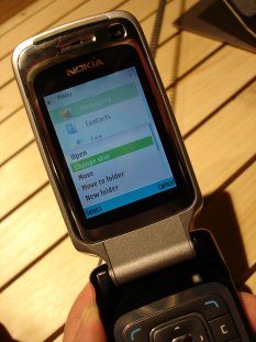 Nokia 6290 screen
