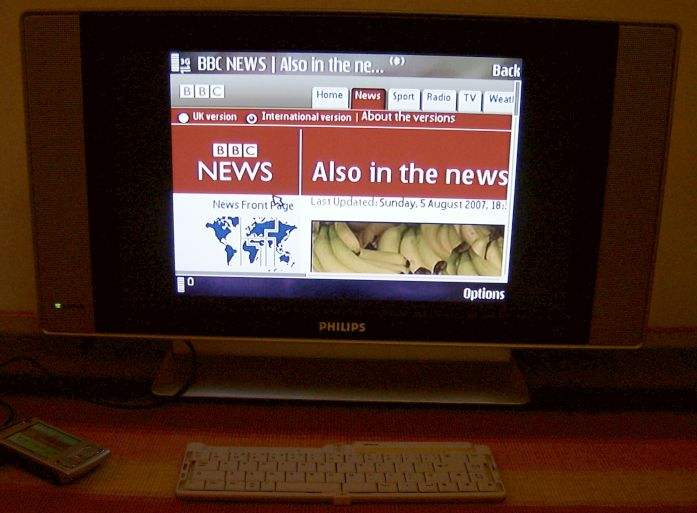 S60 browser at normal size