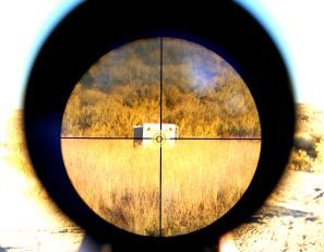 Crosshairs aimed at target