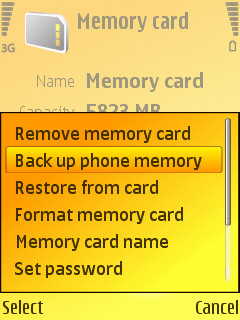 Back up
