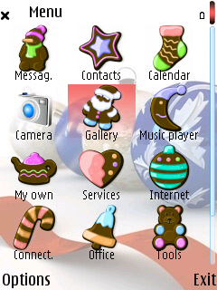 Christmas Time menu screen