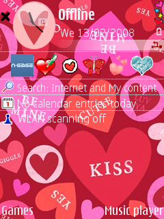 Be Mine standby screen