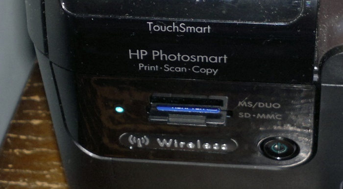 card into printer